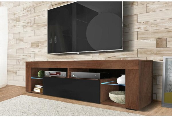 TV skříňka/stolek Bionca (černá + ořech). Akce -17%