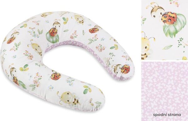 BELLATEX Povlak na kojicí polštář na zip Zelená, Červená, Bílá po obvodu 180 cm