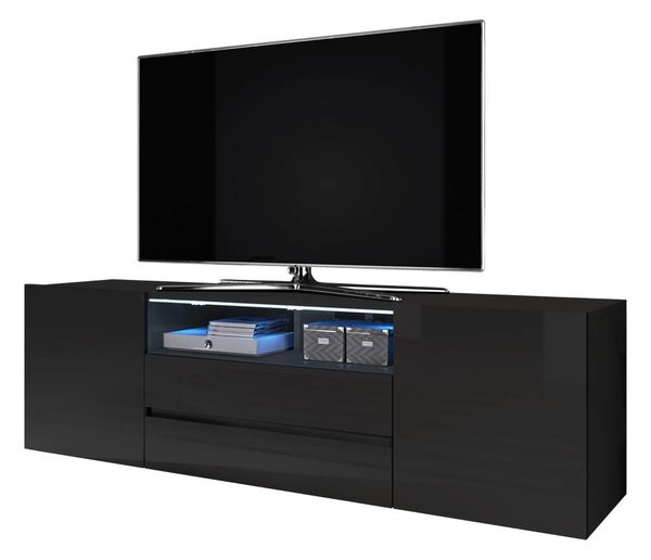 TV skříňka/stolek Boss (černá). Akce -14%