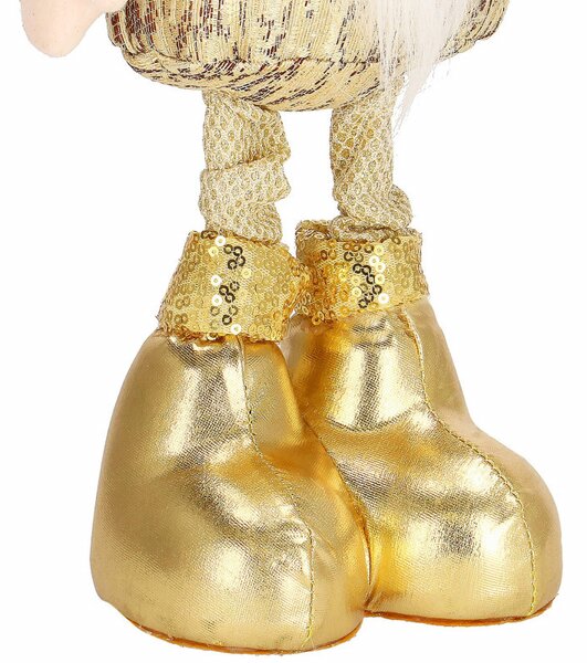 Skřítek GNOM s frňákem 50 cm, zlatý
