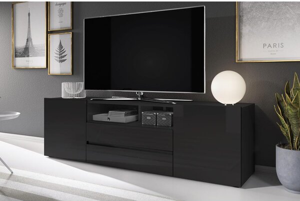 TV skříňka/stolek Boss (černá). Akce -14%