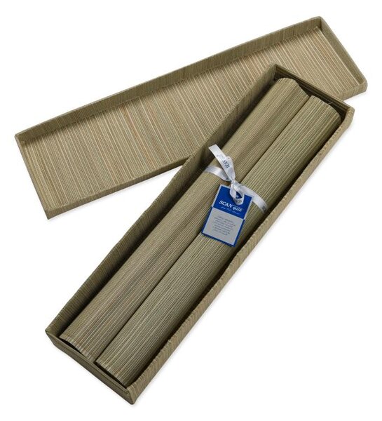 Prostírání GRASS box 2 ks natur běhoun delší strana 100-170 cm