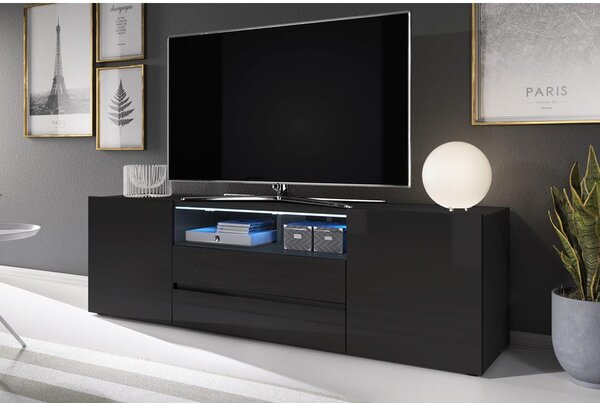TV skříňka/stolek Boss (černá). Akce -14%