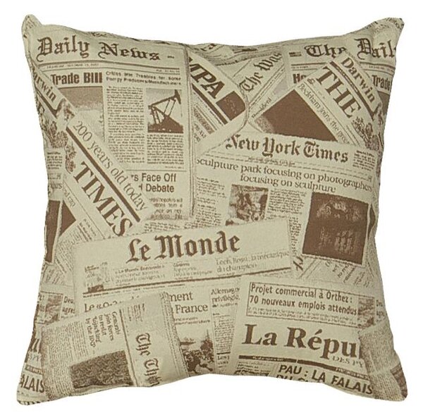Povlak SOFA noviny béžová 30 x 50 cm