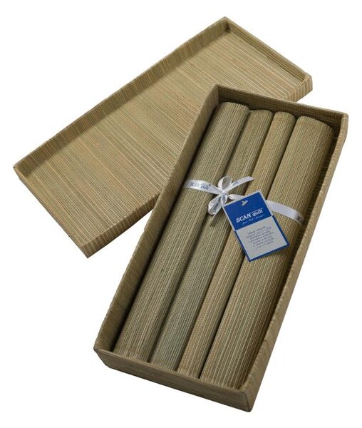 Prostírání GRASS box 4 ks natur prostírání cca 30 x 45 cm