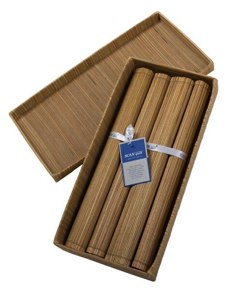 Prostírání GRASS box 4 ks béžová prostírání cca 30 x 45 cm