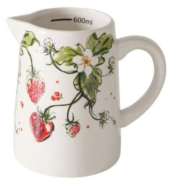 Keramický džbán/odměrka "Jahůdky"- 14 cm