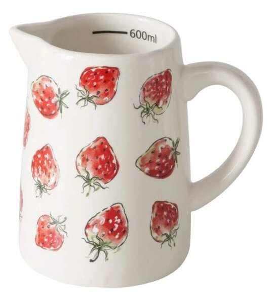 Keramický džbán/odměrka "Jahůdky"- 14 cm