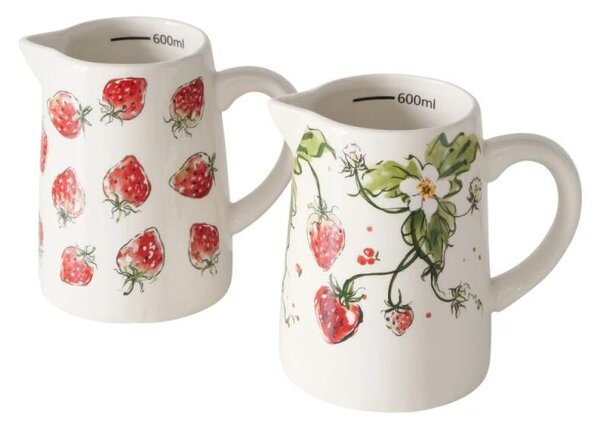 Keramický džbán/odměrka "Jahůdky"- 14 cm