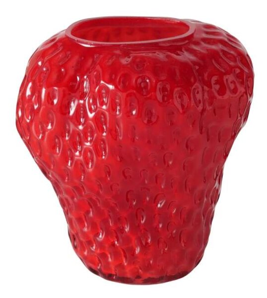 Skleněná váza "Jahoda" - 20 cm
