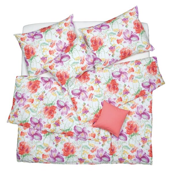 Povlečení KLASIK DESIGN bloom červenofialová 140 x 200/70 x 90 cm