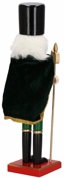 Louskáček - Voják s kopím 38 cm, červeno-zelený