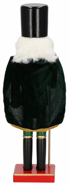 Louskáček - Voják s kopím 38 cm, červeno-zelený