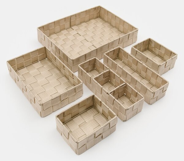 Sinsay - Sada úložných krabiček 6 pack - béžová