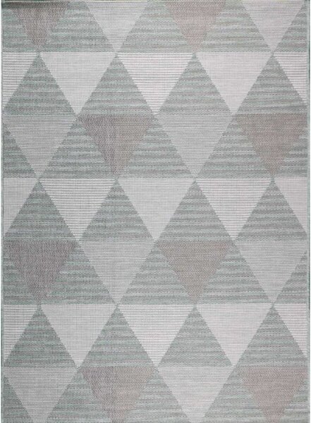 Vopi | Kusový koberec Flat 21132 ivory/silver/mint - 60 x 110 cm
