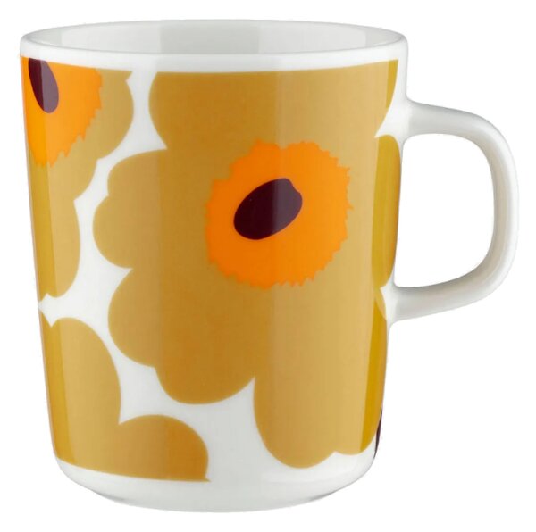 Marimekko Hrnek Oiva Unikko 0,25l, béžovo-oranžový