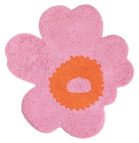 Koupelnová předložka Unikko 73x74, růžovo-oranžová