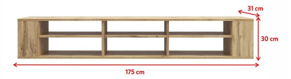 TV skříňka/stolek Walker 175 (černá). Akce -15%