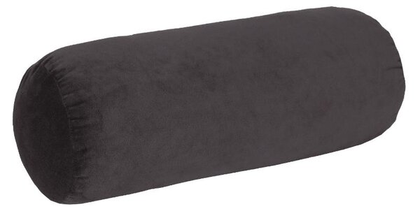 Polštářek - válec VELVET antracitová 15 x 40 cm