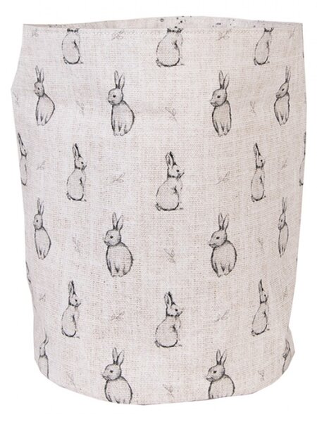 Bavlněný košík na pečivo s králíčky Bunny Buddies – 15x16 cm