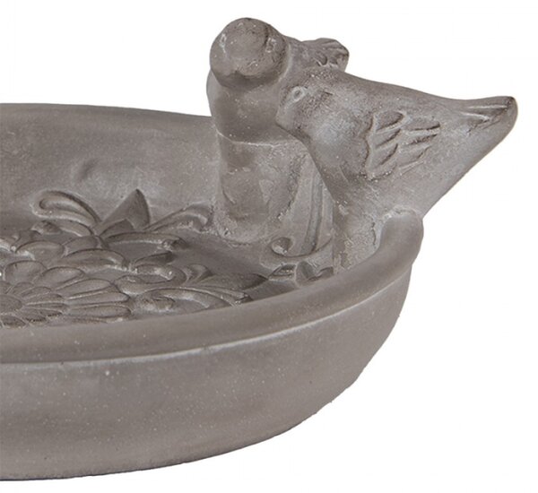 Terakotové pítko / krmítko pro ptáčky s ornamentem – 25x24x9 cm