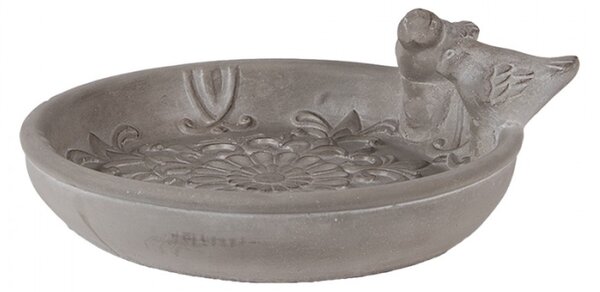 Terakotové pítko / krmítko pro ptáčky s ornamentem – 25x24x9 cm