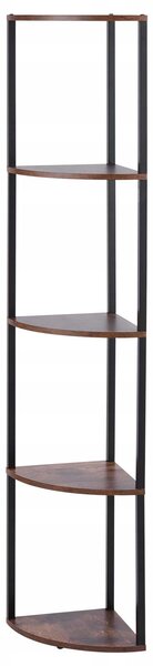 Regál Vevor 29,5 cm x 162,5 cm x 29,5 cm Dub hnědý