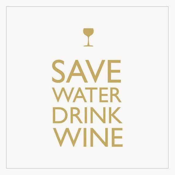 Sada papírových ubrousků Save Water, 40 dílů