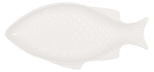 Bílá porcelánová miska ve tvaru ryby – 100 ml