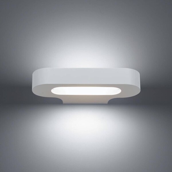 Artemide Talo nástěnné světlo R7s 21cm bílé, stmívatelný, Bílá / opál, Chodba, Hliník, Design