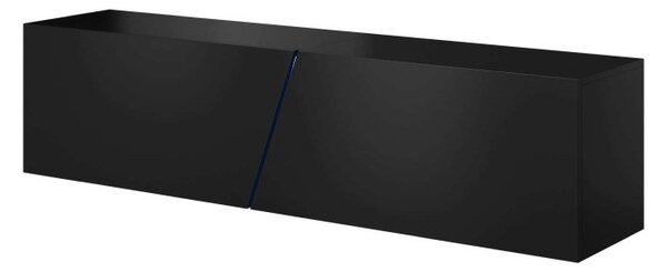Závěsný TV stolek MIMOSA černý 160cm