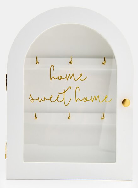 Sinsay - Věšák na klíče s nápisem Home Sweet Home - bílá