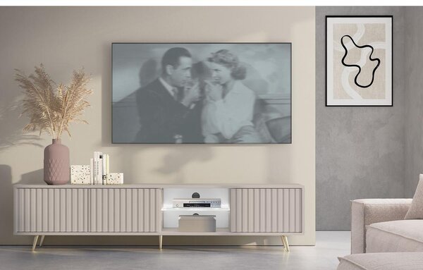 TV skříňka/stolek Biel 175 (sivobéžová). Akce -13%