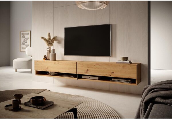 TV skříňka/stolek Myrtha 200 (dub artisan). Akce -15%