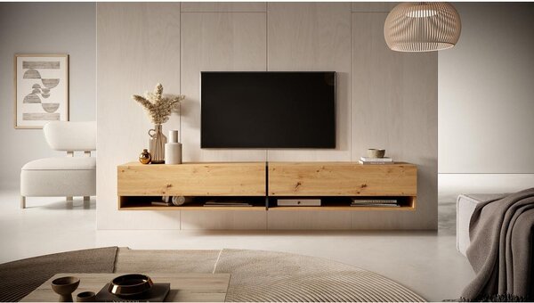 TV skříňka/stolek Myrtha 200 (dub artisan). Akce -15%