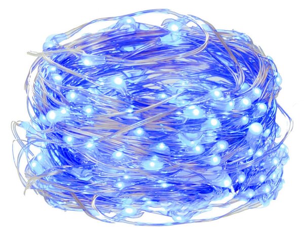 LED řetěz Nano - 48m, 480LED, 8 funkcí, IP44, modrá