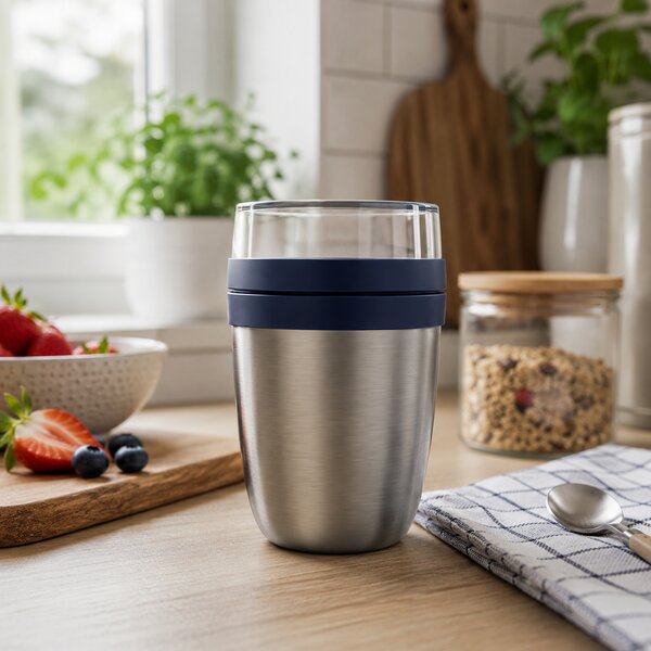 Termobox z nerezové oceli Ellipse, 500ml, Mepal, tmavě modrý