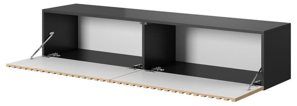 TV skříňka/stolek Tenessie 138 (černá + dub artisan)