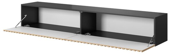 TV skříňka/stolek Tenessie 175 (černá + dub artisan)