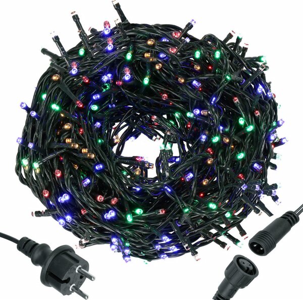 LED světelný řetěz - 81,5m, 1000LED, IP44, multicolor