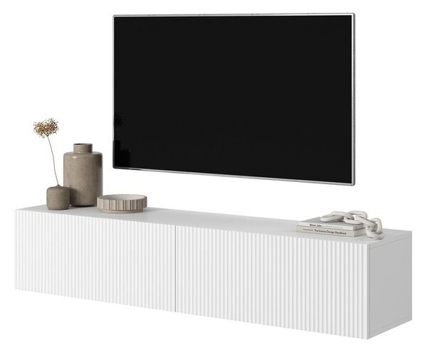 TV skříňka/stolek Vertigo 140 (bílá). Akce -16%