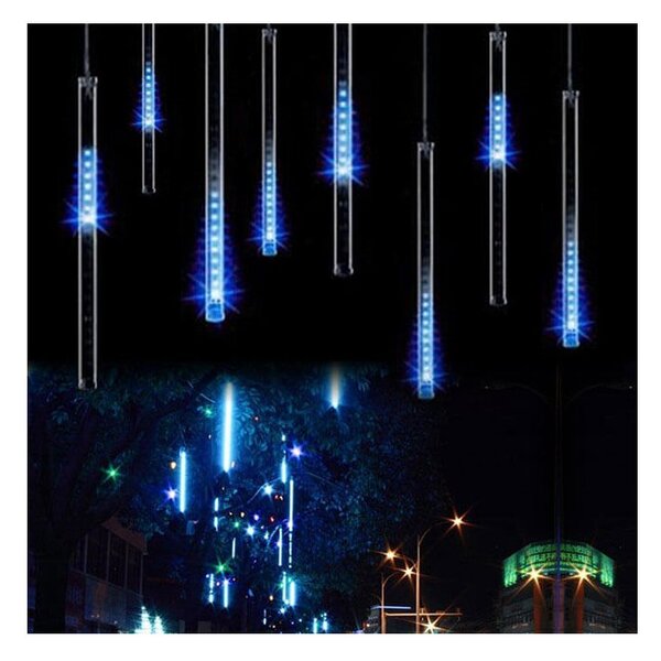 LED rampouchy 10ks - 6m, 480LED, IP44, modrá