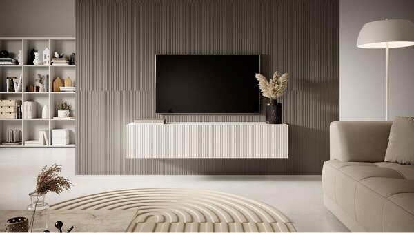 TV skříňka/stolek Vertigo 140 (bílá). Akce -16%