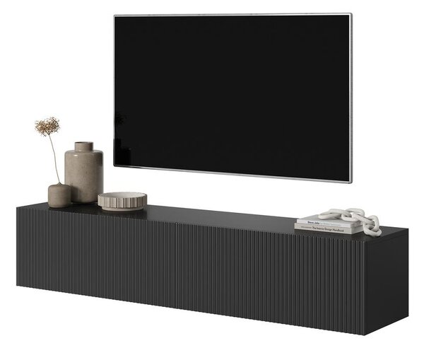TV skříňka/stolek Vertigo 140 (černá). Akce -22%