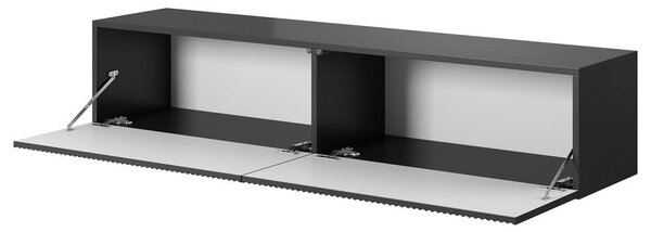 TV skříňka/stolek Vertigo 140 (černá). Akce -22%