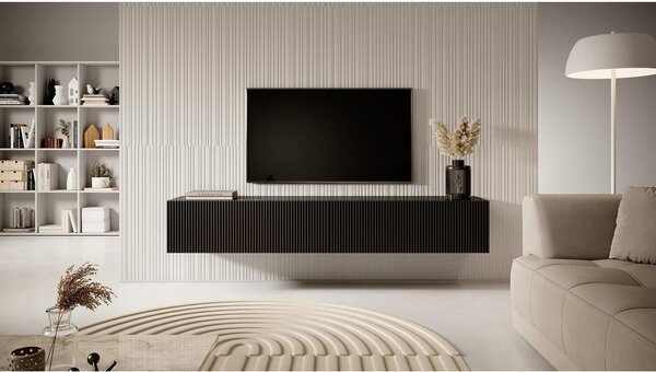 TV skříňka/stolek Vertigo 175 (černá). Akce -12%