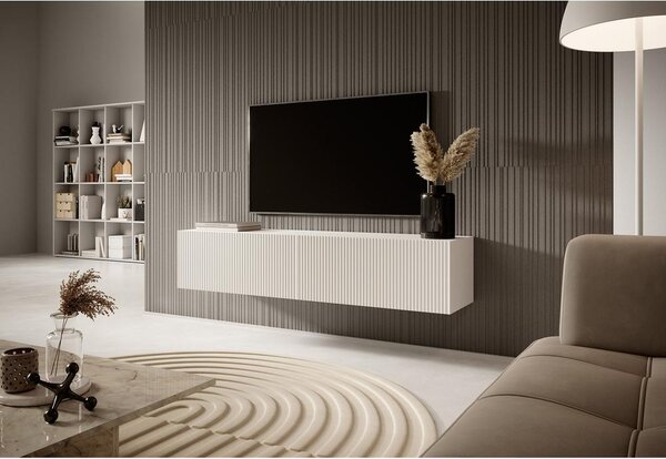TV skříňka/stolek Vertigo 140 (bílá). Akce -16%