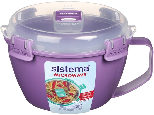 Sistema Dóza na nudle a hranolky Microwave Noodle 940 ml, fialová