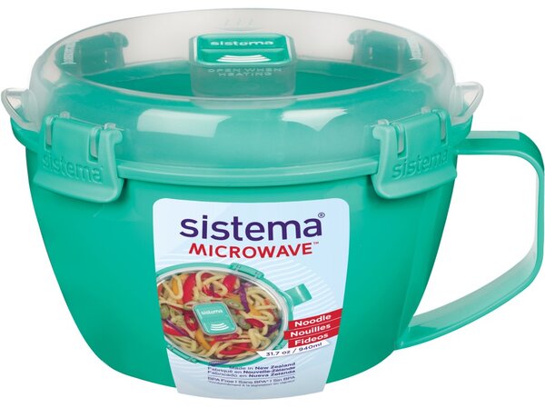 Sistema Dóza na nudle a hranolky Microwave Noodle 940 ml, mátová