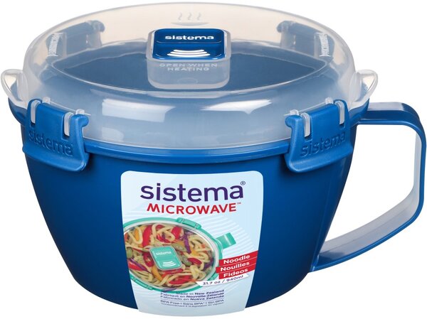 Sistema Dóza na nudle a hranolky Microwave Noodle 940 ml, modrá